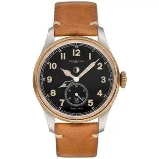 Montblanc 1858 Automatic Dual Time Stainless Steel / Bronze / Black