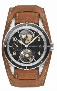 Montblanc 1858 Geosphere Stainless Steel / Black / Bund