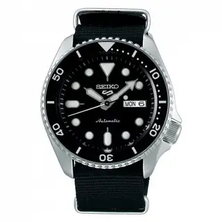 Seiko 5 Sports Sports Style Stainless Steel / Black / NATO