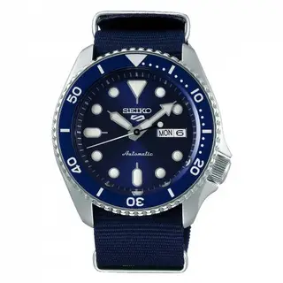 Seiko 5 Sports Sports Style Stainless Steel / Blue / NATO