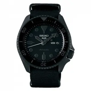 Seiko 5 Sports Street Style Hard Coating / Black – Black / NATO