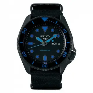 Seiko 5 Sports Street Style Hard Coating / Black – Blue / NATO