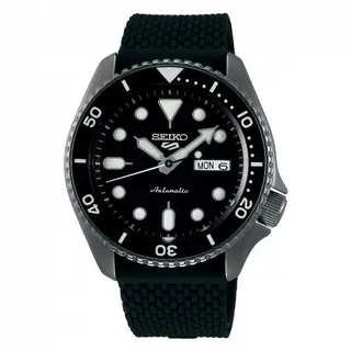 Seiko 5 Sports Suits Style Hard Coating / Black / Rubber