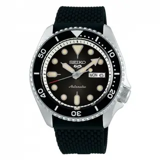Seiko 5 Sports Suits Style Stainless Steel / Black / Rubber