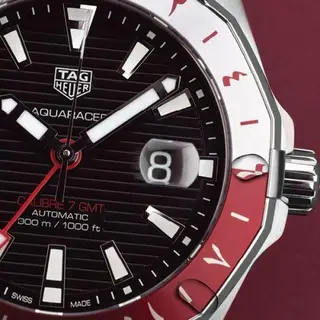 TAG Heuer Aquaracer 300M Calibre 7 GMT Stainless Steel / Qatar Limited Edition
