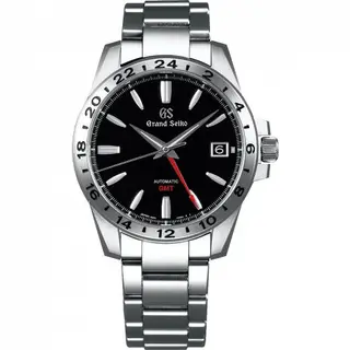 Grand Seiko Automatic GMT Stainless Steel / Black / Bracelet