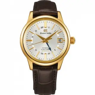 Grand Seiko Automatic Hi Beat 36000 GMT Special Yellow Gold / Silver / Strap