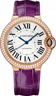 Cartier Ballon Blue de Cartier 36 Automatic Pink Gold / Diamonds / Purple
