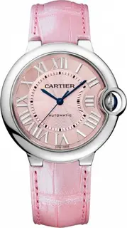 Cartier Ballon Blue de Cartier 36 Automatic Stainless Steel / Pink