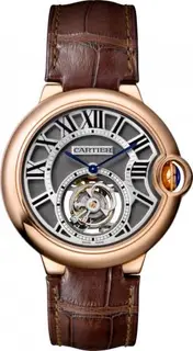 Cartier Ballon Blue de Cartier 39 Flying Tourbillon Pink Gold / Grey