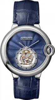 Cartier Ballon Blue de Cartier 39 Flying Tourbillon White Gold / Blue Enamel
