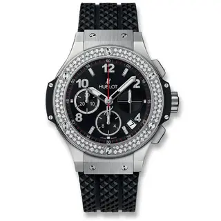Hublot Big Bang 41 Stainless Steel / Diamond / Black