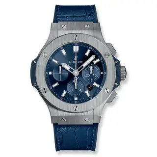 Hublot Big Bang 45 Stainless Steel / Blue