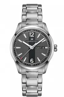 Hamilton Broadway Day Date Quartz Steel / Grey / Bracelet