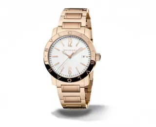 Bulgari Bulgari Solotempo 39 Pink Gold Silver Bracelet