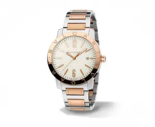 Bulgari Bulgari Solotempo 41.5 Two Tone White Bracelet