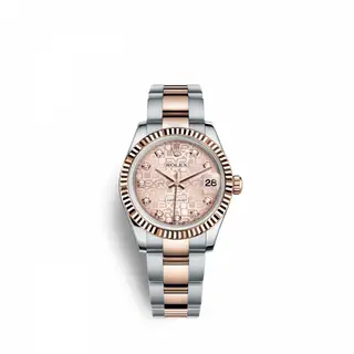 Rolex Datejust 31 Rolesor Everose Fluted / Oyster / Pink Computer