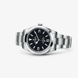 Rolex Explorer 39 / Stainless steel / Black