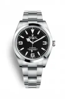 Rolex Explorer 39 Stainless Steel / Black