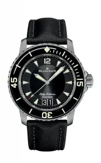 Blancpain Fifty Fathoms Automatique Grande Date Titanium / Black / Black Canvas