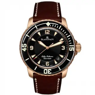 Blancpain Fifty Fathoms Automatique Red Gold / Black / Brown Barennia