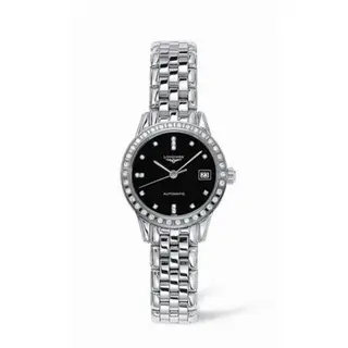 Longines Flagship 26 Automatic Diamond Bezel Black