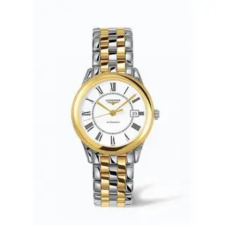 Longines Flagship 35.6 Automatic Two Tone White Roman