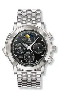 IWC Grande Complication 3770 Platinum / Black / German / Bracelet