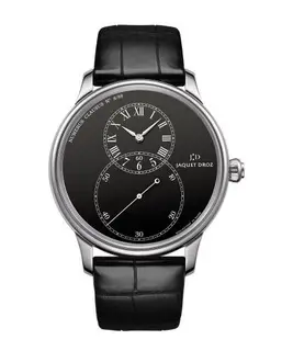 Jaquet Droz Grande Seconde 43 Black Enamel / White Gold