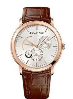 Audemars Piguet Jules Audemars 26380 Dual Time Pink Gold / Silver