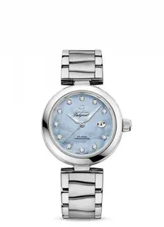 Omega LadyMatic Co-Axial 34 Stainless Steel / Blue MOP / Bracelet