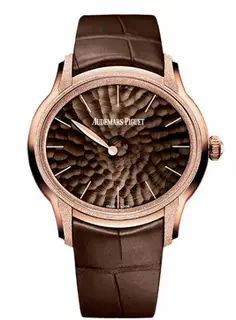 Audemars Piguet Millenary Frosted Gold Philosophique Pink Gold / Brown