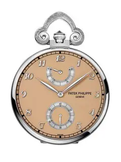 Patek Philippe Pocket Watch Lepine Power Reserve White Gold / Japanese Cherry