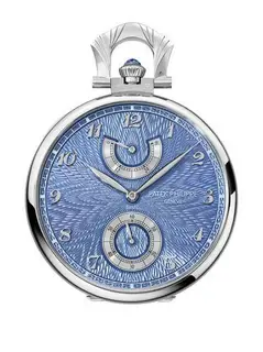Patek Philippe Pocket Watch Lepine Power Reserve White Gold / Japanese Crane