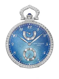 Patek Philippe Pocket Watch Lepine Power Reserve White Gold / Kingfisher