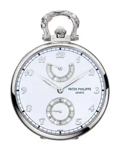 Patek Philippe Pocket Watch Lepine Power Reserve White Gold / Winter Owl
