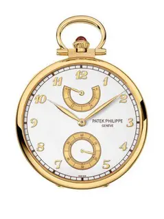 Patek Philippe Pocket Watch Lepine Power Reserve Yellow Gold / An Outing on the Lake