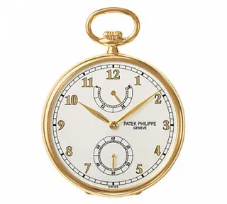 Patek Philippe Pocket Watch Lepine Power Reserve Yellow Gold / White