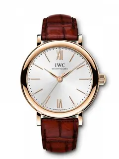 IWC Portofino 34 Rose Gold / Silver / Santoni