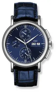 IWC Portofino Chronograph White Gold / Blue