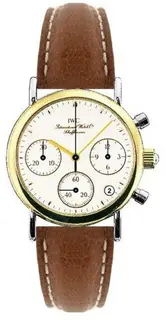 IWC Portofino Lady Chronograph MecaQuartz Stainless Steel / Yellow Gold / White / Calf