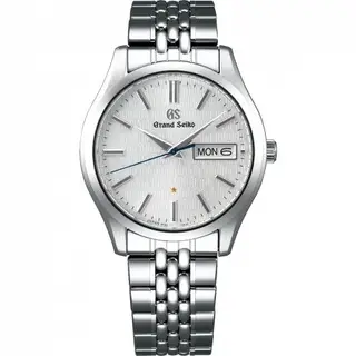 Grand Seiko Quartz Day Date Stainless Steel / Silver / Caliber 9F 25th Anniversary Limited Edition