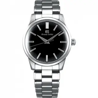 Grand Seiko Quartz Stainless Steel / Black / Bracelet