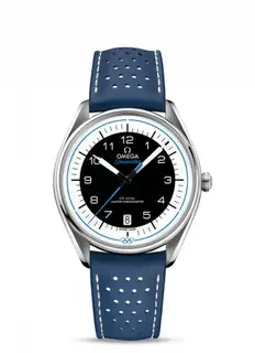 Omega Seamaster Master Co-Axial 39.5 Olympic Timekeeper Stainless Steel / Black / Blue