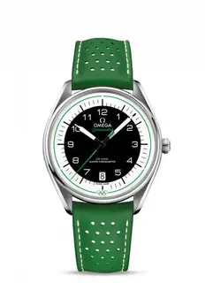 Omega Seamaster Master Co-Axial 39.5 Olympic Timekeeper Stainless Steel / Black / Green