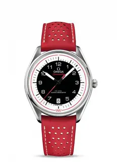 Omega Seamaster Master Co-Axial 39.5 Olympic Timekeeper Stainless Steel / Black / Red