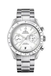 Omega Speedmaster Moonwatch Co-Axial Stainless Steel / White / Bracelet