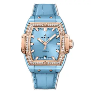 Hublot Spirit of Big Bang 39 Light Blue Ceramic / King Gold / Diamonds