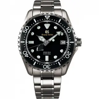 Grand Seiko Spring Drive 200 m Diver's Titanium / Black / Bracelet