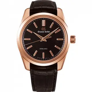 Grand Seiko Spring Drive 8 Days Pink Gold / Black Stardust / Strap